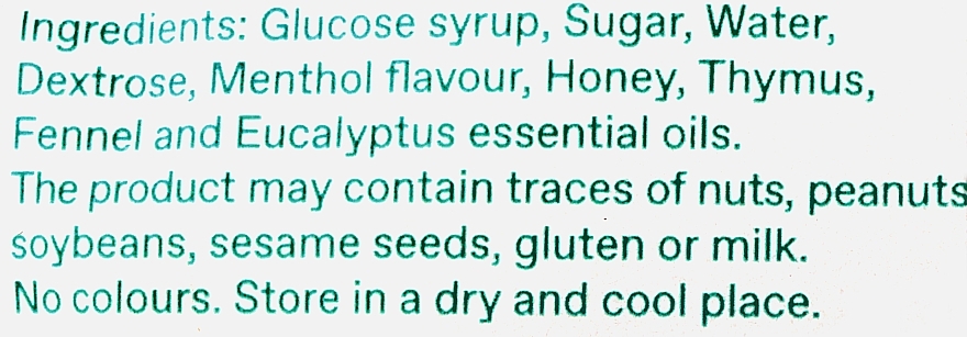 Леденцы от кашля с эвкалиптом и ментолом - Korres Herb Balsam Pastilles With Eucalyptus Essential Oils & Menthol — фото N2