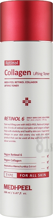 Тонер для обличчя з ліфтинг-ефектом - Medi-Peel Retinol 6 Collagen Lifting Toner — фото N1
