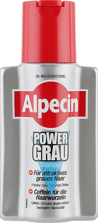 Шампунь для сивого волосся - Alpecin Power Grau Shampoo  — фото N1