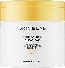 Парфумерія, косметика Багатофункціональні пілінг-педи для очищення пор - Skin&Lab Porbarrier Clear Pad