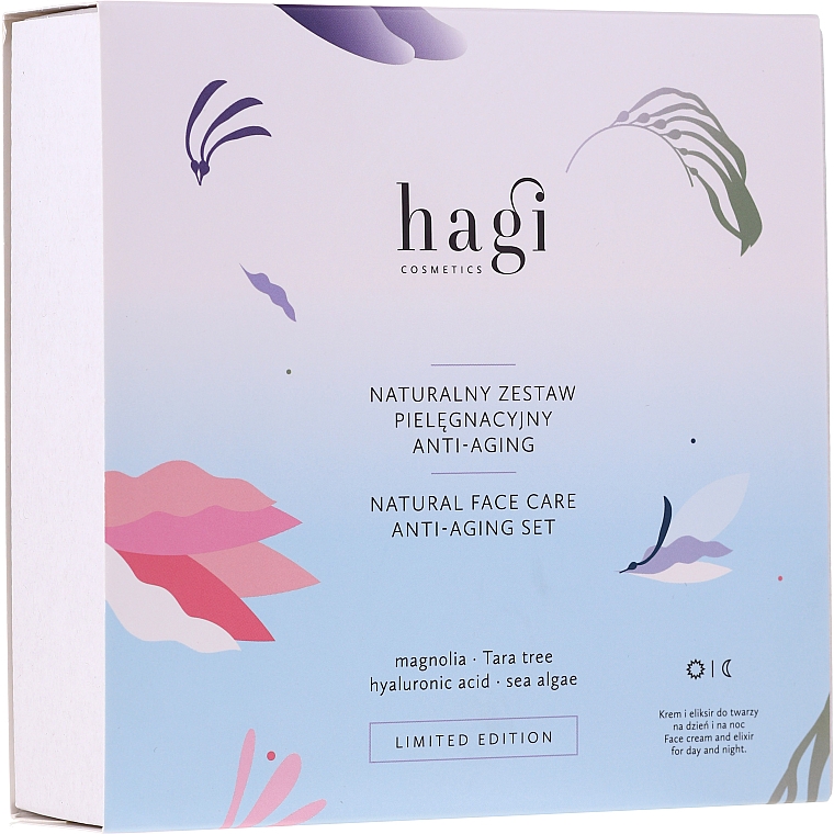 Набор - Hagi Natural Face Care Anti-aging Set (cr/30ml + elixir/30ml) — фото N1