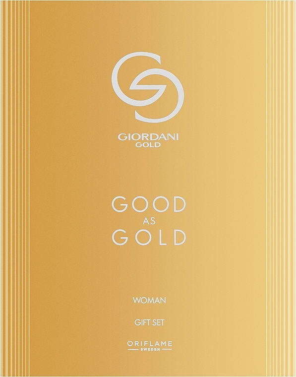 Oriflame Giordani Good As Gold - Набор (edp/50ml + h/cr/50ml) — фото N1