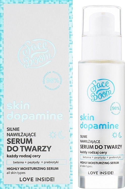 УЦЕНКА Увлажняющая сыворотка для лица - FaceBoom Skin Dopamine Serum Do Twarzy * — фото N2