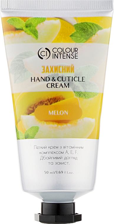 Крем для рук "Захисний" - Colour Intense Hand & Cuticle Melon Cream — фото N1