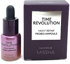 Духи, Парфюмерия, косметика Антивозрастная ночная сыворотка-ампула - Missha Time Revolution Night Repair Probio Ampoule (пробник)