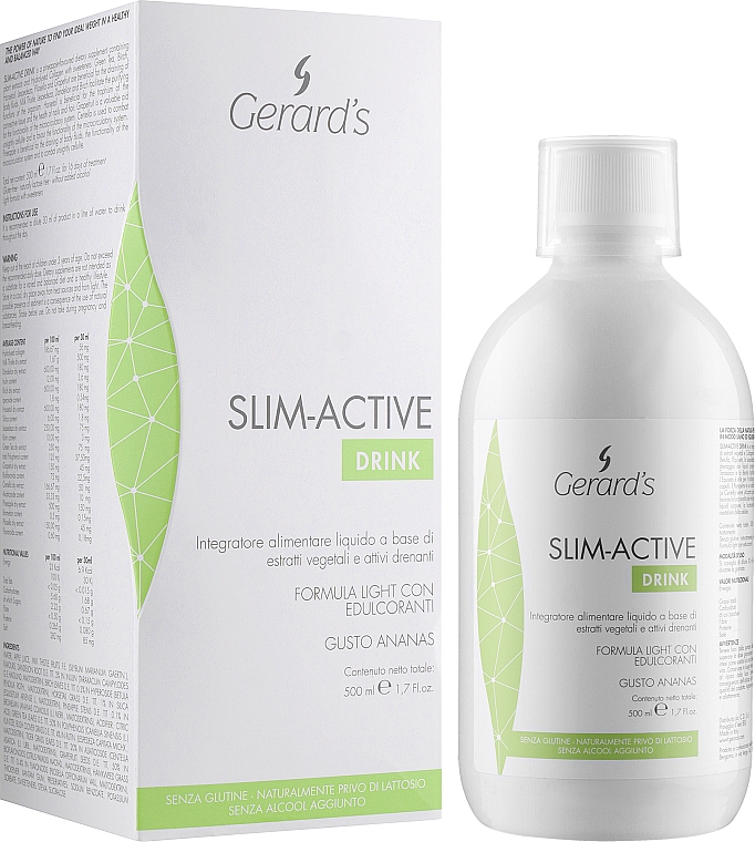Пищевая добавка с растительным экстрактом - Gerard's Cosmetics Slim-Active Drink — фото N2