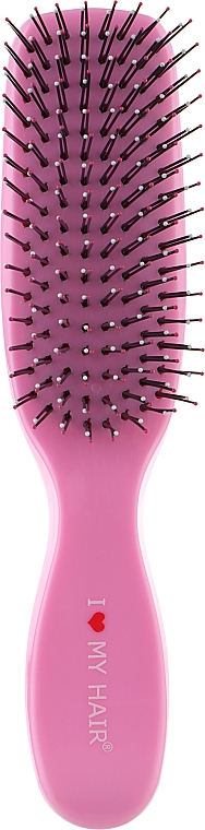 Щетка для волос "Spider", 8 рядов, 1503, розовая глянцевая S - I Love My Hair  — фото N1