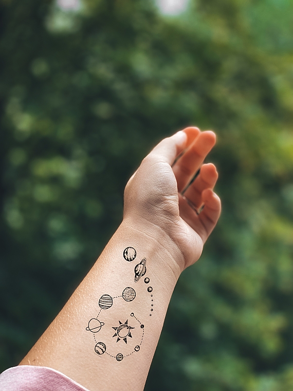 Временное тату "Солнечная система" - Ne Tattoo — фото N3