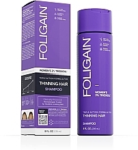 Шампунь від випадання волосся для жінок - Foligain Women's Triple Action Shampoo For Thinning Hair — фото N1