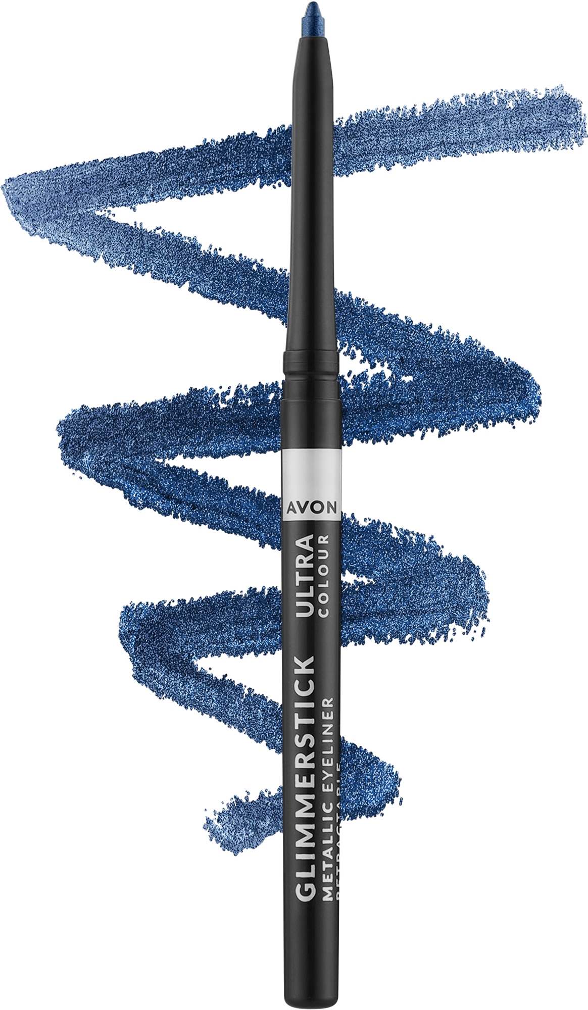 Автоматический карандаш для глаз c эфектом металик - Avon Glimmerstick Metallic Eyeliner — фото Blue Electric