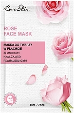 Духи, Парфюмерия, косметика Тканевая маска с экстрактом розы и гиалуроновой кислотой - Love Skin Rose Face Mask