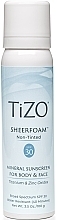 Пенка минеральная солнцезащитная для тела и лица без оттенка - TiZO SheerFoam Body & Face Non-Tinted SPF 30 — фото N1