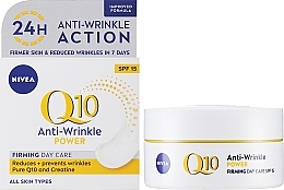 Живильний денний крем проти зморшок - NIVEA Q10 Power Anti-Wrinkle + Firming Normal Skin Cream — фото N2