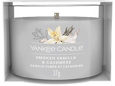 Ароматическая свеча в стакане мини - Yankee Candle Smoked Vanilla & Cashmere Mini — фото N1