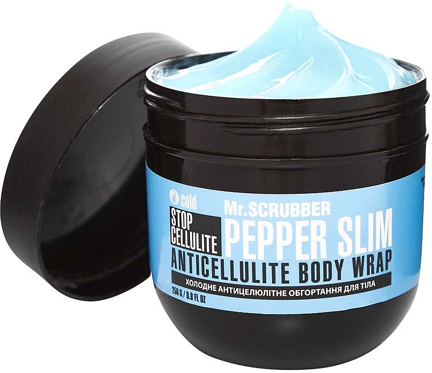 Холодное антицеллюлитное обертывание для тела - Mr.Scrubber Stop Cellulite Pepper Slim Anticellulite Body Wrap