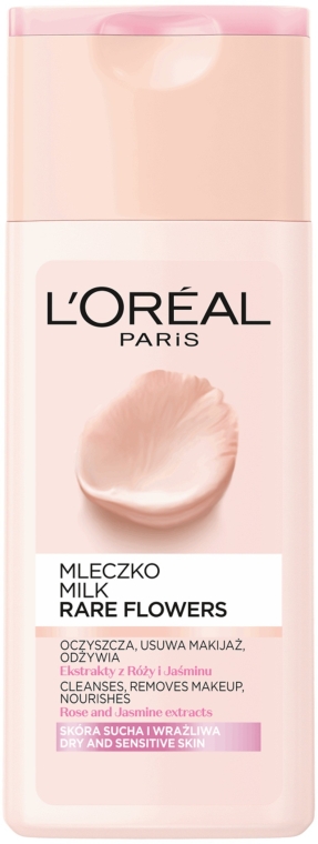 Молочко очищающее для сухой и чувствительной кожи "Абсолютная нежность" - L'Oreal Paris Rare Flowers Cleansing Milk — фото N3
