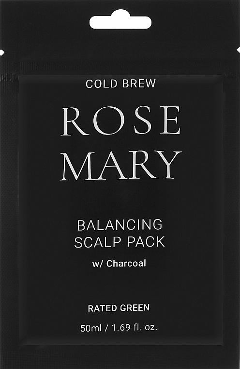 Восстанавливающая маска для кожи головы с соком розмарина - Rated Green Cold Brew Rosemary Balancing Scalp Pack