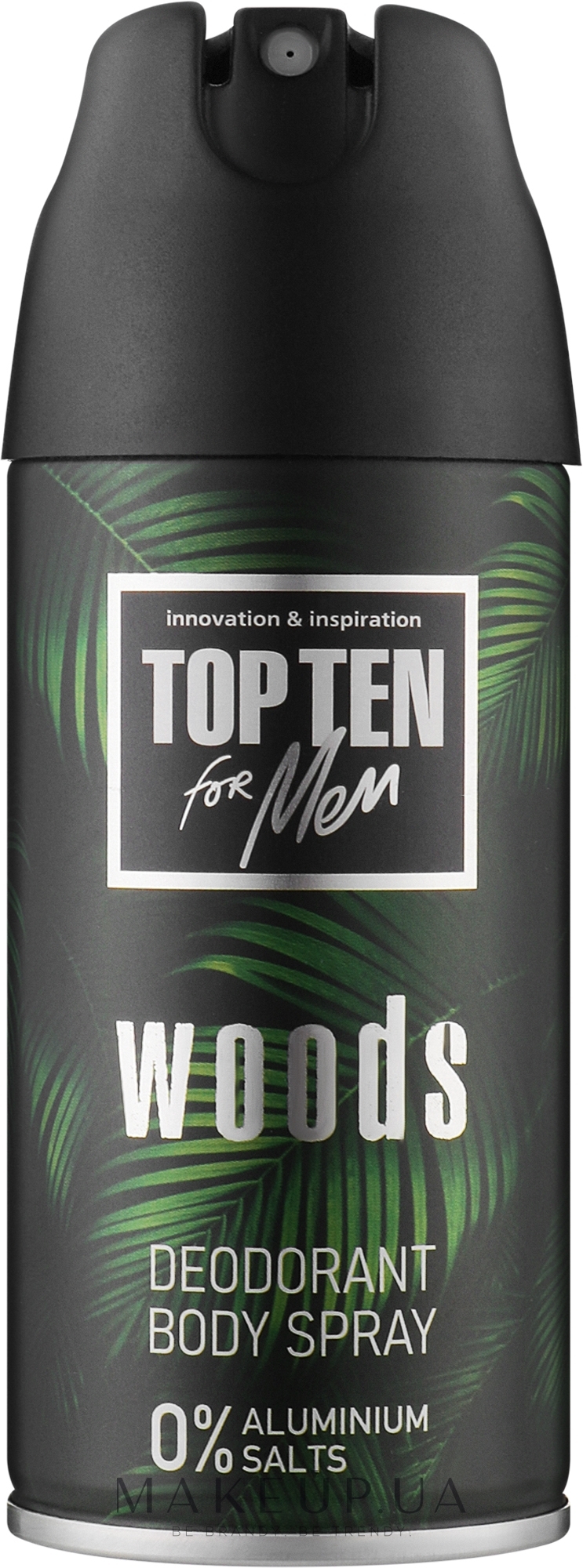 Чоловічий дезодорант-спрей "Woods" - Top Ten For Men Deodorant Body Spray — фото 150ml