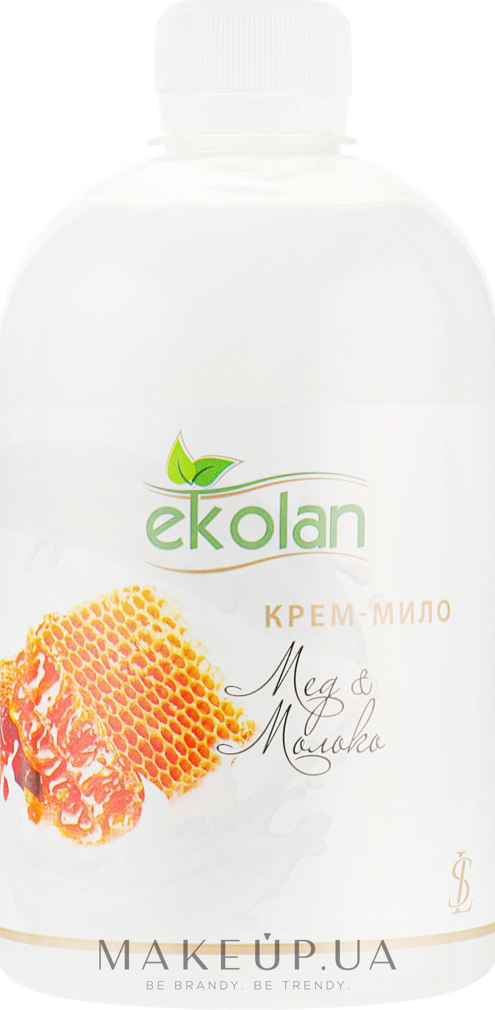 Крем-мыло "Мед-молоко" - Ekolan (сменный блок) — фото 500ml