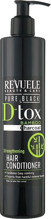Кондиционер для волос - Revuele Pure Black Detox Strengthening Hair Conditioner — фото N1