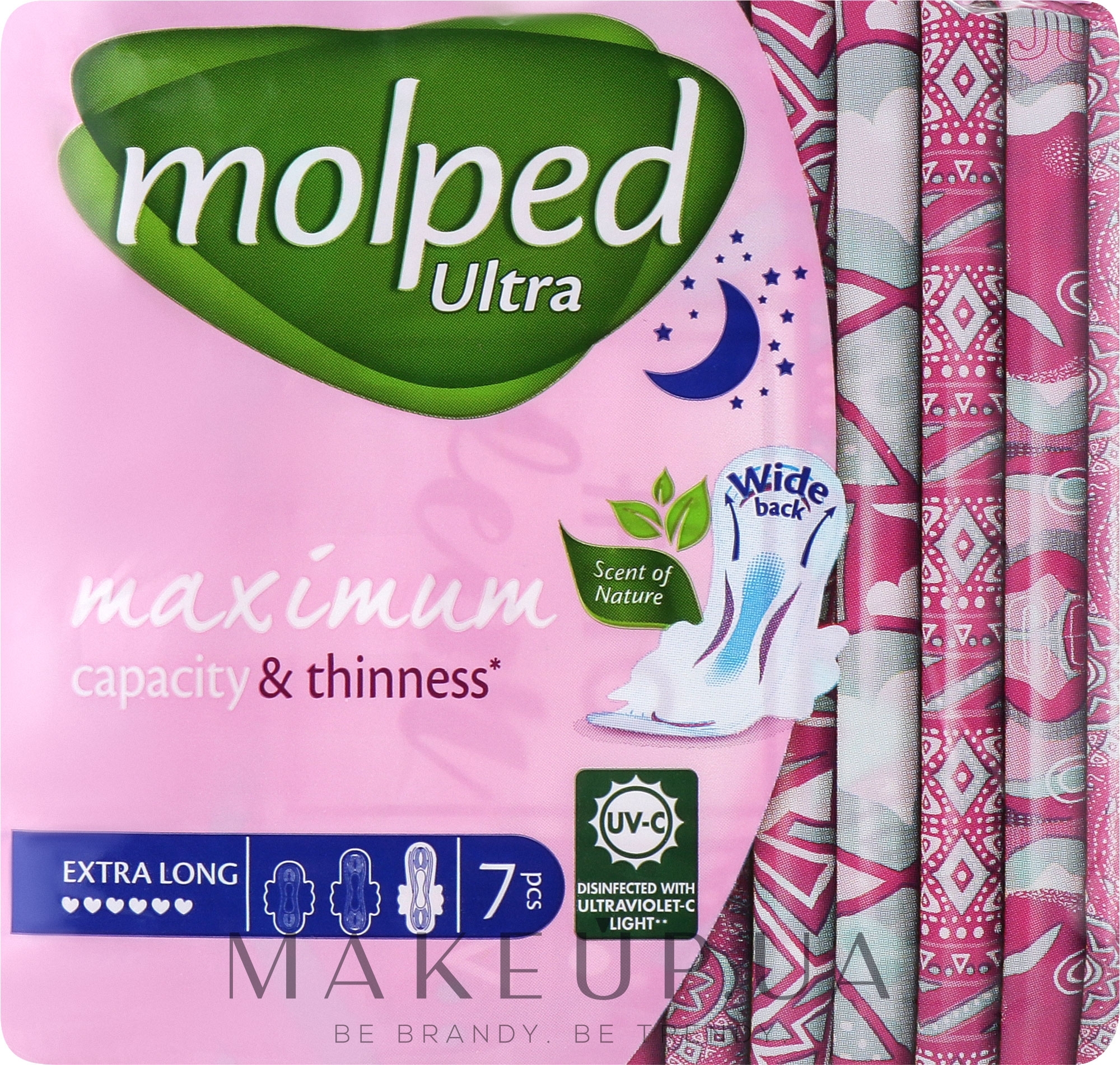 Гигиенические прокладки Ultra Night Deo Floral, 7 шт - Molped  — фото 7шт