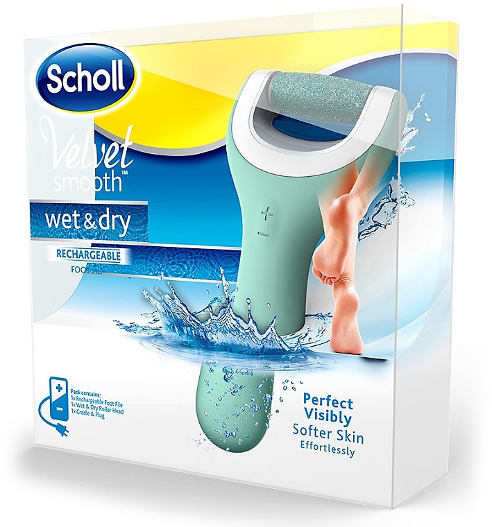 Электрическая роликовая пилка для ног - Scholl Velvet Soft Wet&Dry — фото N1
