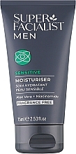 Крем увлажняющий, мужской для чувствительной кожи лица - Super Facialist For Men Sensitive Moisturiser  — фото N1