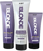 Набор - Affinage Salon Professional System Blonde Anti-Yellow Rescue Kit (sh/275ml + cond/275ml + mask/150ml) — фото N2