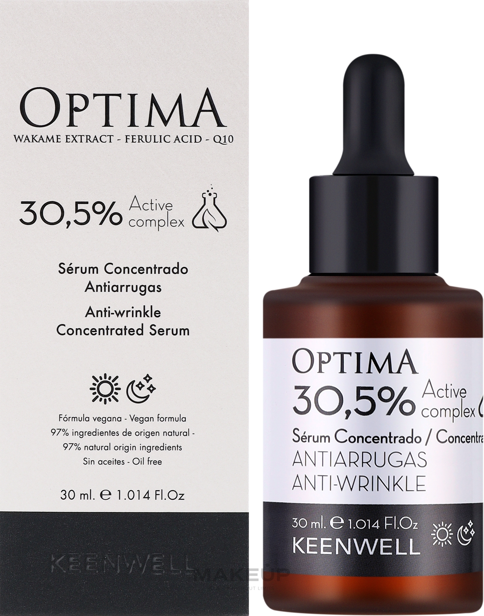 Омолоджувальна сироватка-концентрат - Keenwell Optima Active Complex Anti-Wrinkle Concentrated Serum 30,5% — фото 30ml