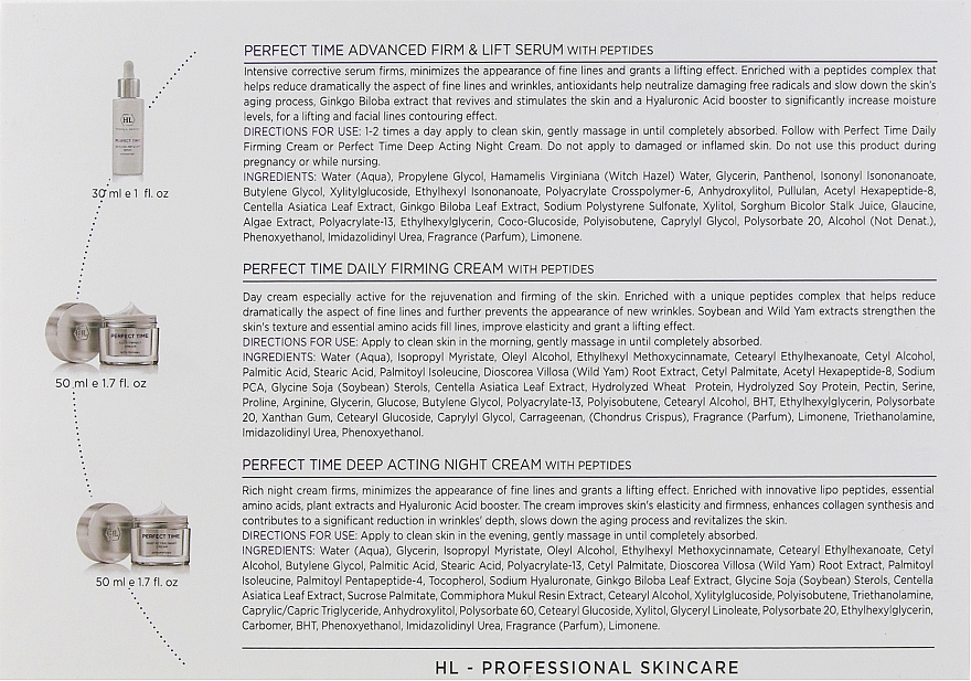 Набор - Holy Land Cosmetics Perfect Time Kit (ser/30ml + cr/50ml + cr/50ml) — фото N6
