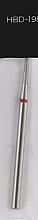 Фреза алмазная, закругленный цилиндр, L-8 мм, 1.8 мм, красная - Head The Beauty Tools — фото N1