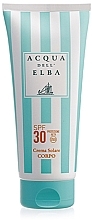 Парфумерія, косметика Захисний крем для тіла - Acqua Dell Elba Body Sun Cream SPF 30