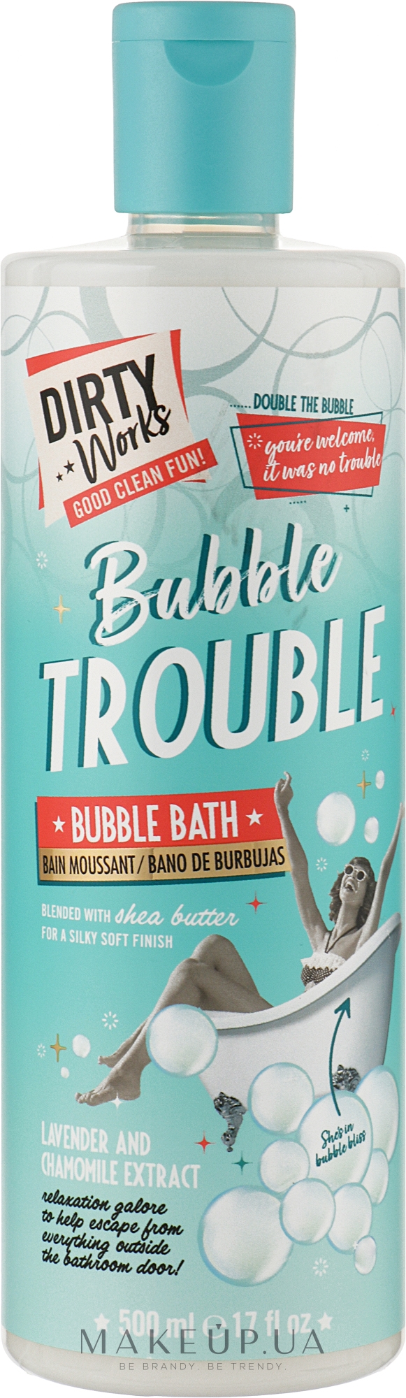 Расслабляющая пена для ванн - Dirty Works Bubble Trouble — фото 500ml