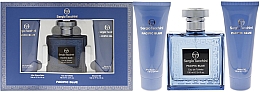 Парфумерія, косметика Sergio Tacchini Pacific Blue - Набір (edt/100ml + ash/balm/100ml + sh/gel/100ml)