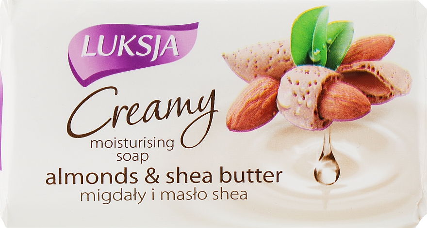 Крем-мило з мигдалем і маслом ши - Luksja Creamy Almond Shea Butt Soap