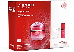 Духи, Парфюмерия, косметика Набор - Shiseido Essential Energy Hydrating Day Cream Value Set (cr/50ml + foam/5ml + lot/7ml + conc/10ml)