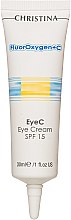 Парфумерія, косметика Освітлюючий крем для повік SPF 15 - Christina FluorOxygen+C Eye Cream SPF 15