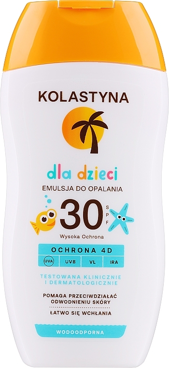 Сонцезахисна емульсія для дітей - Kolastyna SPF 30 Ochrona 4D — фото N1