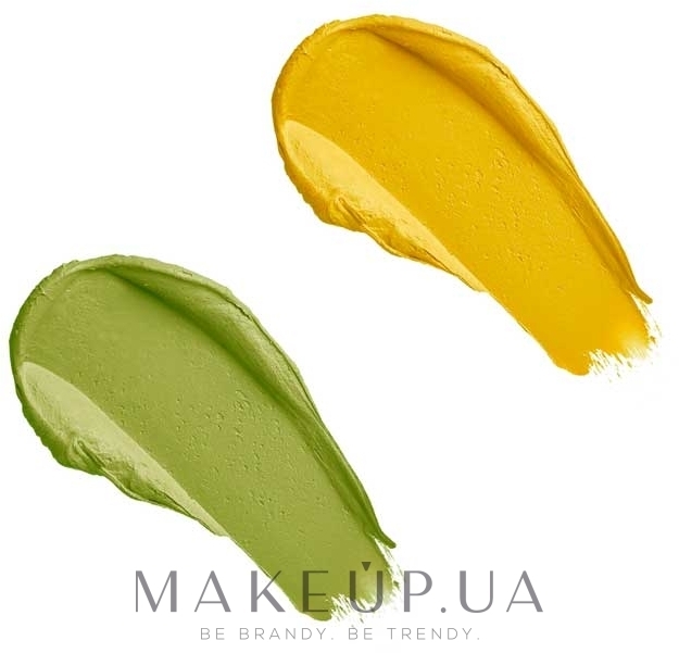 Коректор-стік для обличчя 2 в 1 - Makeup Revolution Colour Correct Stick Duo — фото Green And Yellow