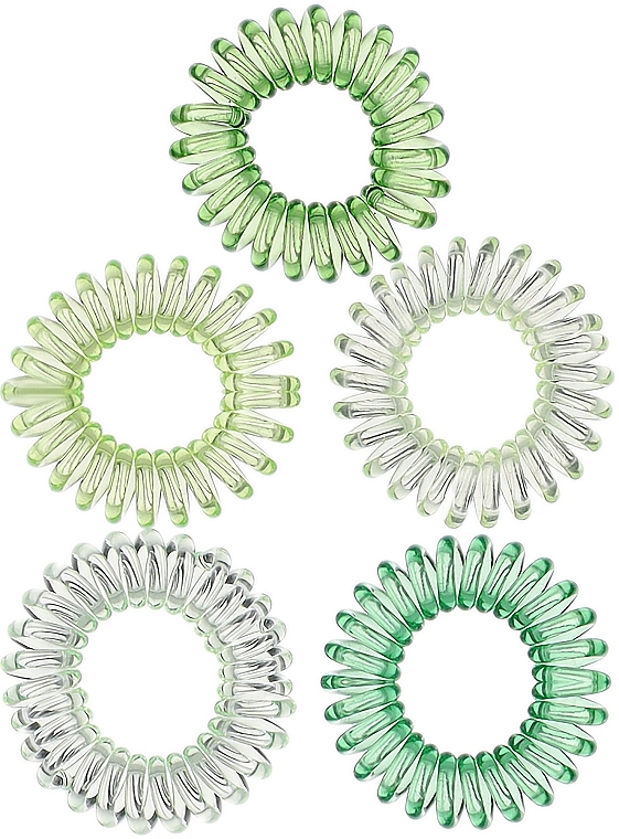 Силіконові резинки для волосся, зелений градієнт - Bubble Bar — фото N1