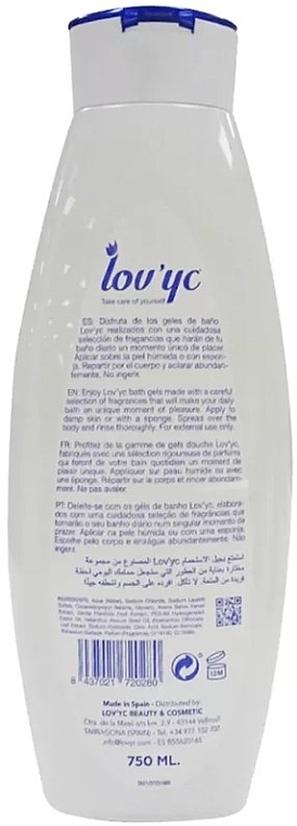 Гель для душа "Овсяное молоко и ваниль" - Lovyc Oat Milk and Vanilla Shower Gel — фото N2