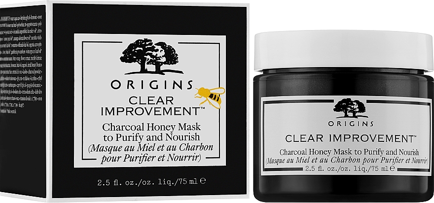 Очищувальна маска з бамбуковим вугіллям і медом - Origins Clear Improvement Charcoal Honey Mask — фото N4