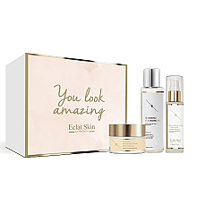 Парфумерія, косметика Набір - Eclat Skin London Giftset Bright Hydration Set (cr/50ml + f/oil/100 ml + serum/60ml + box/1pcs)