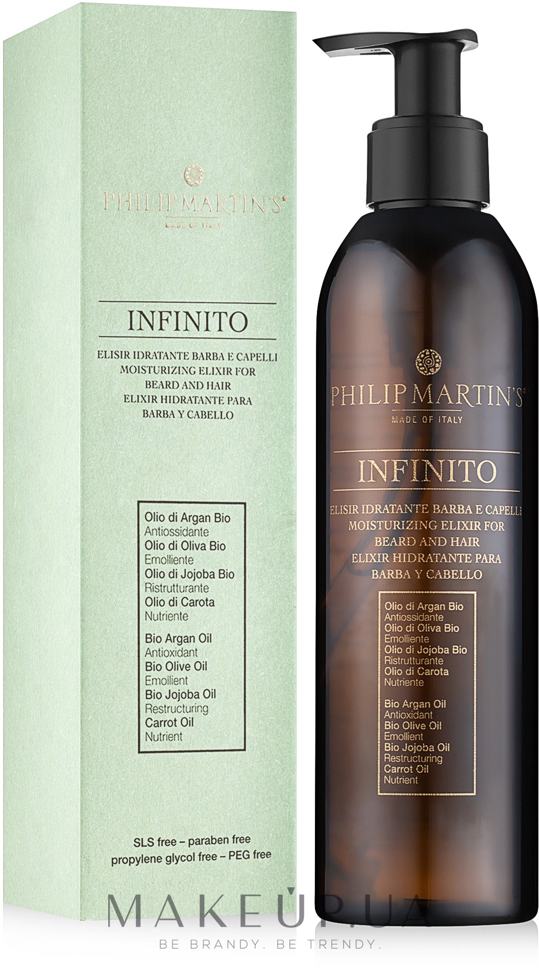 Олія для захисту і відновлення волосся - Philip Martin's Infinito Protection Oil — фото 250ml
