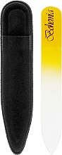 Пилка кришталева у чохлі зі шкіри 99-902, 90 мм, жовта - SPL — фото N2