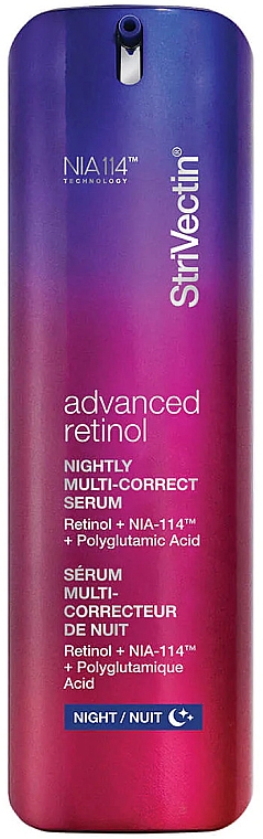 Сильна концентрована нічна сироватка з ретинолом - Strivectin Advanced Retinol Nightly Multi-Correct Serum — фото N1