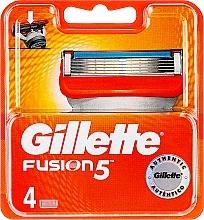 Сменные кассеты для бритья, 4 шт. - Gillette Fusion — фото N1