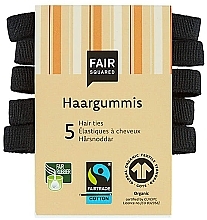 Парфумерія, косметика Резинка для волосся, чорна, 5 шт. - Fair Squared Haargummis Black