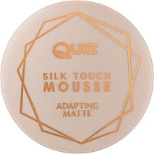 Парфумерія, косметика Тональний мус - Quiz Cosmetics Silk Touch Mousse Adapting Matte