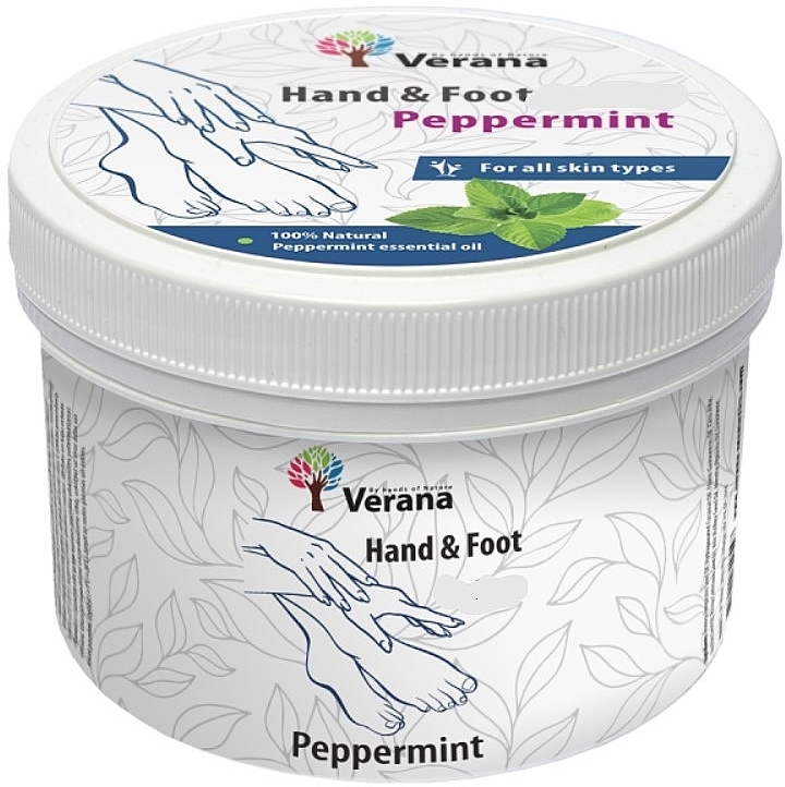 Скраб для рук та ніг "М'ята перцева" - Verana Hand & Foot Scrub Peppermint — фото N1
